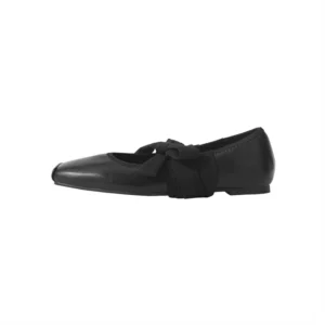 Elegant Bow Accent Ballet Flats