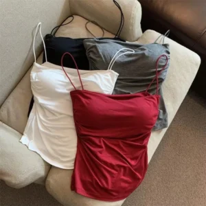 Ruched Cami Tank Tops