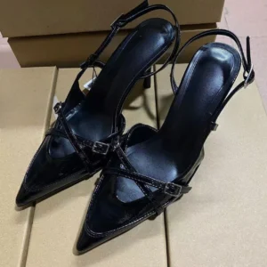 Pointed Toe Mule Heels