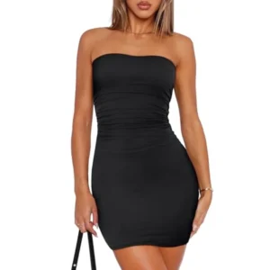 Ruched Bodycon Mini Dress