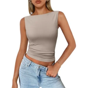 Sleeveless Crop Top